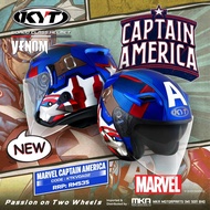 KYT Venom LIMITED Edition Marvel Special Edition Captain American Helmet Double Visor