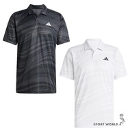 Adidas Wicking Short-Sleeved Top Men's Quick-Drying Black/White [Sports World] JD5426/JD5427