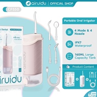 Airuidu Water Flosser | Oral Irrigator 160ML | Detachable & Portable | Retractable Dental Air Floss 
