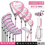 เซ็ตไม้กอล์ฟ PGM สำหรับผู้หญิงมือซ้ายผู้หญิงชุดไม้กอล์ฟเหล็ก7ตัวถุงกอล์ฟ12ไม้กอล์ฟ