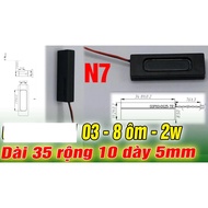 LAPTOP SPEAKER N7, Rectangular Laptop Speaker, LENGTH 35 WIDE 11 5MM THICK, SUPER GOOD SOUND 8 ohm 2