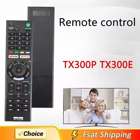 New RMT-TX300E Remote Control For Sony Led Smart TV LCD For Youtube/Netflix Button KD-55XE8505 KD43X