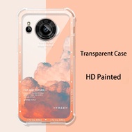For Sharp Aquos Sense 7 Case Clear Airbag Silicone TPU Shockproof Back Cover Protector For Sharp Aqu
