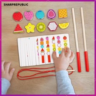 [Sharprepublic] Fine Motor Skills Toy Beads Stacking Educational Learning Kids Toy Portable for Basi