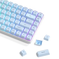 WOMIER Custom Keycaps 113 Keys Jello Blue PBT OEM Profile Key Caps for 61/68/84/87/100/104/108 Keys 