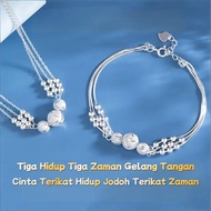 CZ44 0.00[Item Disyorkan] [Gelang Pemindah Manik Sansheng III] Keberuntungan Sansheng Ning Fu, keber