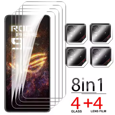 8in1 Lens Glass Screen Protector For Asus ROG Phone 9 Pro Tempered Glass ROG Phone9 ROGPhone9 9Pro P