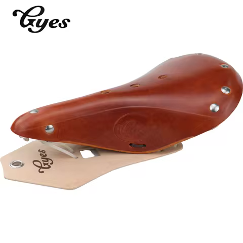 Gyes GS-17 Road Bike Mountain Bike Saddle MTB Bicycle Retro Genuine Cowhide Cushion Handmade Seat