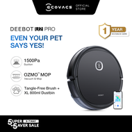 ECOVACS DEEBOT U2PRO Robot Vacuum Cleaner | Best Scrubber for Pet Owners | Intelligent Robotic Vacuum and Mop Vacuum [1 Year Warranty]