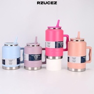 RZUCEZ Water Bottle, Insulated Thickened Sports Water Bottles, Portable Broken-resistant 2L Stainles