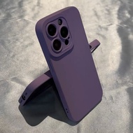 Candy Color Purple Shock Resistant Silicone Smartphone Phone Case for IPhone 15 14 13 12 11 15 Pro M