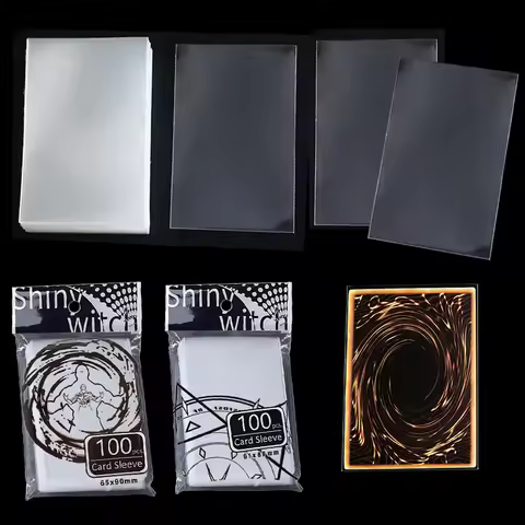 3Packs/Lot 61x88mm 65x90mm Card Protector Unsealed Style Transparent Sleeves Game Idol Album Card Ga