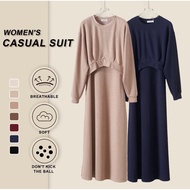 FD Finest | Jasmine Dress 2 Piece Set (Outer Top & Inner Dress) Ironless