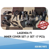 Yamaha Original Lagenda FI Fuel Injection Cover Set Inner / Cover Inner Hitam Full Set 17 PCS - 2WB-