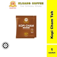 Kluang Coffee Cap Televisyen Kopi Cham Teh (1 sachet x 25gm) Coffee Cham Tea Kluang Cap TV