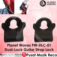 Planet Waves PW-DLC-01 Dual-Lock Guitar Strap Lock (PAIR) Lock Strap Kapok Gitar Akustik Elektrik Bass Gitar Strap Lock