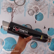 Knalpot racing original DST racing M1 carbon long 30cm inlet 50mm silincer only knalpot racing unive