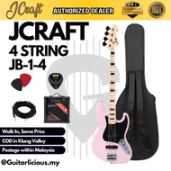 JCRAFT 4 String Jazz Bass Electric Guitar with Passive Pick up ( JCraft / JB14 / JB-1-4 )