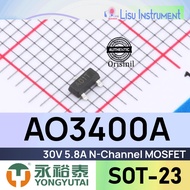 AO3400A 30V 5.8A N-Channel MOSFET A01T AO3400 SOT-23 Yongyutai