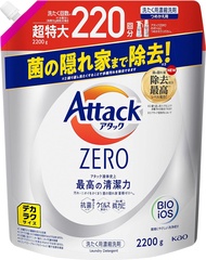 KAO Large Capacity Attack ZERO Laundry Detergent Liquid Refill 2200g Refreshing Leafy Breeze Scent (Slight Scent)