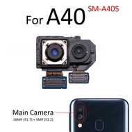 กล้องหลักมองหลังสำหรับ Samsung Galaxy A30 A40 A50 A60 A80 A70 A90ส่วนสายเคเบิลที่หักงอได้กล้องเซลฟี่