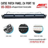 Distribution PANEL CAT5E PATCH 24 PORT (1U) Lan Cable LINK Brand Model US-3024A