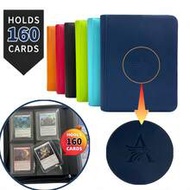Top Loader 4-Pocket Trading Card Binder, Premium Zippered Card Album, 360 Double-Sided Pockets PU Co