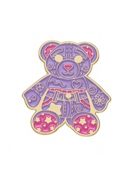 Pin de esmalte de oso de peluche de dibujos animados personalizado, broche decorativo para mochila y ropa, lindo juguete de moda como joyería de regalo casual para amigos