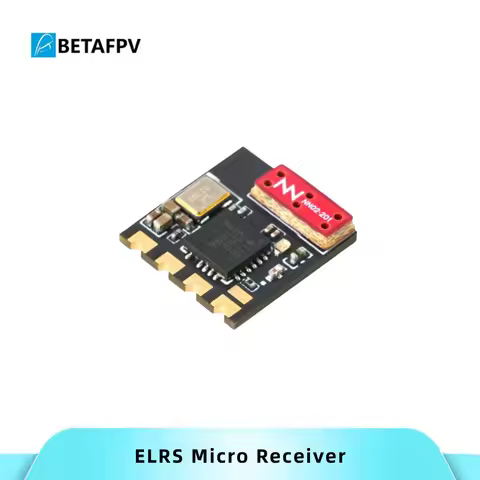 BETAFPV ELRS Lite Receiver ELRS 2.4G Flat Antenna ExpressLRS RX Long Range 10x10x6mm 5V Input For RC