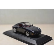 [New in May] Mini Cut Minichamps 1: 43 Porsche Porsche 911 (993) Targa 1995 Black, Alloy Material.
