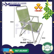 KM Furniture 3V Lazy Chair w String (TR704D)/ Strap Relax Chair/ Foldable Folding Chair/ Kerusi Malas (Random Colour)