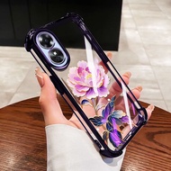 VRQR Cover for Infinix Smart 10 Plus Tecno Spark GO 2 2S Pop 10 KM4 X6725B_C Purple Pink Flower Shoc