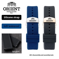 18/19/20/21/22/23/24mm Rubber Strap for Orient Natural Waterproof Watch Strap Soft Silicone Strap wi