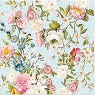Good Player Creative Hall D737 Italian Napkin 33 * 33cm (R2S) Blue Background Hundred Flowers
