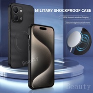 Carbon Fiber Leather Magnetic Case For Tecno Spark GO 3 2 5G 2025 GO3 GO2 GO5G SparkGO3 Shockproof C