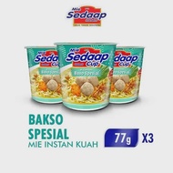 Mie Sedaap Cup / Mi Kuah Instan Cup / Rasa Baso Spesial-Mie sedap mi sedaap cup instan rasa soto