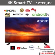 4K Android TV/32" 43" 55" Smart TV With Youtube | Netflix | GooglePlay Digital Ready TV