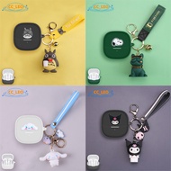 For Baseus Bass BS1 NC Case Cute Sanrio Cartoon Pikachu Keychain Pendant Silicone Soft Shell Suitabl