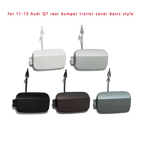 for 11-15 Audi Q7 Rear Bumper Trailer Cover, Bumper Trailer Hole Cover 4L0807449E 4L0807450E Basic S