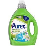 Purex Liquid Laundry Detergent, Ultra Concentrated, Natural Elements Linen & Lilies, 82.5 Ounce, 165