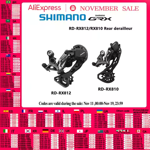 SHIMANO GRX RX812 RX810 Rear Derailleur Gear RD RX812 RX810 2x11Speed Original Accessories Derailleu