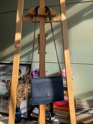 TORY BURCH Robinson Convertible Mini Shoulder Bag In Royal Navy