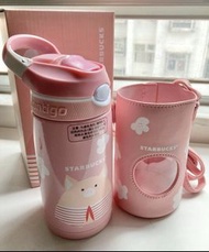 Starbucks Contigo tumbler 粉紅豬保溫杯（全新未使用）