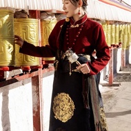 26 Tibetan Tibetan Costume Tibetan Style Tibetan Costume Tibetan Costume Ladies Women's Lhasa Costum