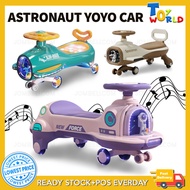 ASTRONAUT YOYO CAR self powered ride on bearing 100kg Toddler Twist Car Kereta Yoyo Mainan