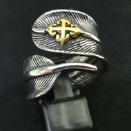 Stainless Steel Goros Takahashi Feather Ring
