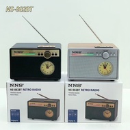 Portable Clock Watch Bluetooth Speaker New Style Antenna with Retro Home Radio Creative NS-882BT Mul