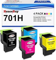 CS310 CS410 701H Toner Cartridge 4-Pack Replacement for Lexmark 70C1HK0 70C1HC0 70C1HM0 70C1HY0 for 