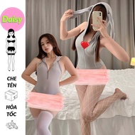 Bunny Cosplay with sexy Bad Bunny hoodie - sexy Bunny bodysuit lingerie