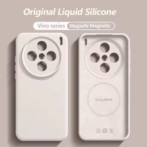 Liquid Silicone Magnetic For Magsafe Case For VIVO X200 X100 X100S X90 Pro Mini S20 S19 Pro V40 IQOO